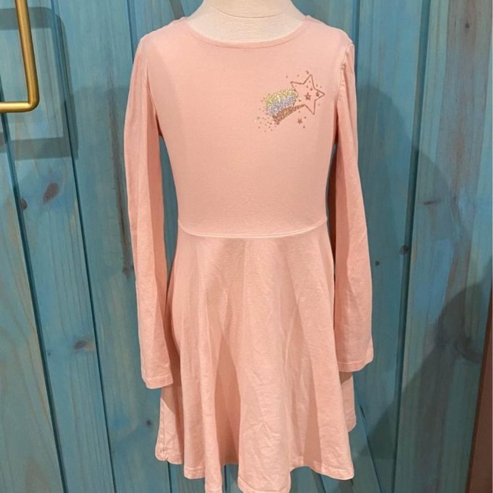 BCBG Girl’s Pink Long Sleeve Dress -6/7T